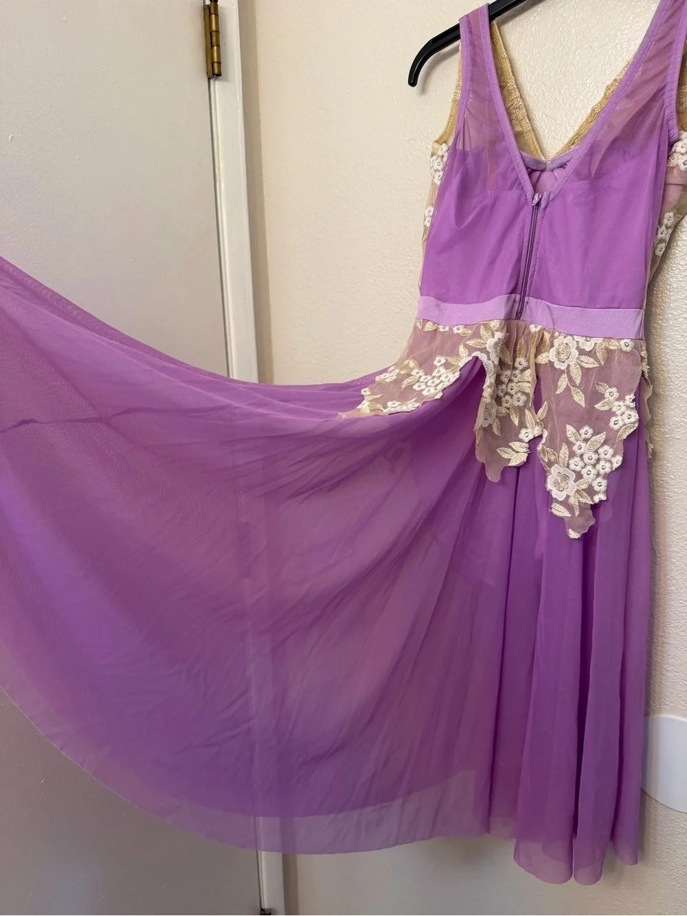 Kelle dance lyrical costume purple lavender lace Bloom Born Again teen SA-Small